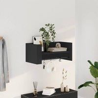 Berkfield Home Wall Shelf Black 70.5x35x30.5 cm Engineered Wood