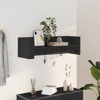 Berkfield Home Wall Shelf Black 100x35x30.5 cm Engineered Wood