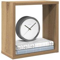 Berkfield Home Wall Cube Shelves 2 pcs Artisan Oak 30x15x30 cm Engineered Wood in Brown | Size: 30 x 15 x 30 cm