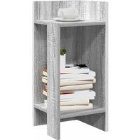 Berkfield Home Side Tables 2 pcs with Shelf Grey Sonoma 25.5x27x60 cm