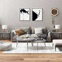 Berkfield Home Side Tables 2 pcs Grey Sonoma 40x40x35 cm Engineered Wood | Size: 40 x 40 x 35 cm