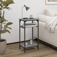 Berkfield Home Side Table Grey Sonoma 40x30x75 cm Engineered Wood | Size: 40 x 30 x 75 cm
