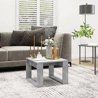 Berkfield Home Side Table Concrete Grey 50x50x35 cm Engineered Wood | Size: 50 x 50 x 35 cm