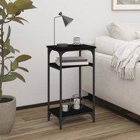 Berkfield Home Side Table Black 40x30x75 cm Engineered Wood | Size: 40 x 30 x 75 cm