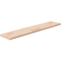 Berkfield Home Shelf Board 100x20x2.5 cm Untreated Solid Wood Oak in Light Oak