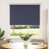 Berkfield Home Roller Blind Blackout Marine 90x175 cm Fabric Width 85.7 cm Polyester in Navy