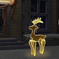 Berkfield Home Reindeer Christmas Decoration with Mesh 306 LEDs 60x24x89cm | Size: 60 x 24 x 89 cm