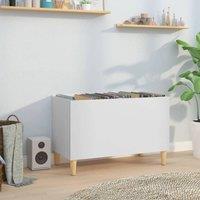 Berkfield Home Record Cabinet White 74.5x38x48 cm Engineered Wood
