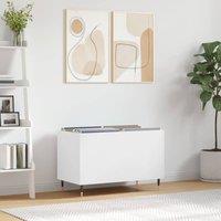 Berkfield Home Record Cabinet White 74.5x38x48 cm Engineered Wood