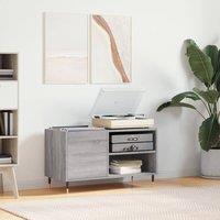 Berkfield Home Record Cabinet Grey Sonoma 85x38x48 cm Engineered Wood | Size: 85 x 38 x 48 cm