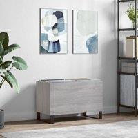 Berkfield Home Record Cabinet Grey Sonoma 74.5x38x48 cm Engineered Wood
