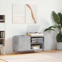Berkfield Home Record Cabinet Concrete Grey 85x38x48 cm Engineered Wood | Size: 85 x 38 x 48 cm