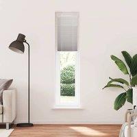 Berkfield Home Pleated Blind Light Grey 45x200 cm Fabric Width 44.4 cm Polyester