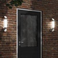 Berkfield Home Outdoor Wall Light Silver Stainless Steel