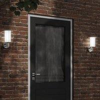 Berkfield Home Outdoor Wall Light Silver Stainless Steel