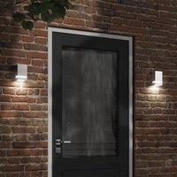 Berkfield Home Outdoor Wall Light Silver Stainless Steel