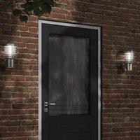 Berkfield Home Outdoor Wall Light Silver Stainless Steel