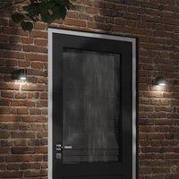 Berkfield Home Outdoor Wall Light Black Die-cast Aluminium