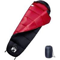 Berkfield Home Mummy Sleeping Bag for Adults Camping 3 Seasons in Black