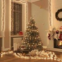Berkfield Home LED Cluster String with 400 LEDs Warm White 7.4 m PVC