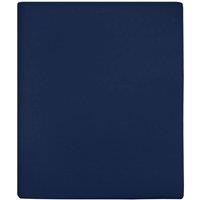 Berkfield Home Jersey Fitted Sheets 2 pcs Navy Blue 160x200 cm Cotton