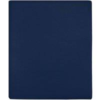 Berkfield Home Jersey Fitted Sheets 2 pcs Navy Blue 140x200 cm Cotton