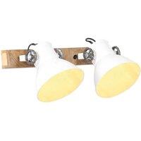 Berkfield Home Industrial Wall Lamp White 45x25 cm E27