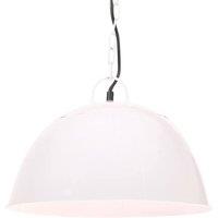 Berkfield Home Industrial Vintage Hanging Lamp 25 W White Round 41 cm E27