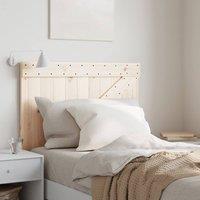 Berkfield Home Headboard 90x104 cm Solid Wood Pine in Natural