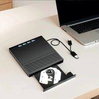 Havendro Typ-C Externer DVD Player Externer DVD CD Brenner in Black