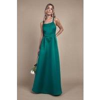 Coast Women's Teen Structured Satin Full Skirted Bridesmaid Dress in Emerald | Size: 15-16 Years