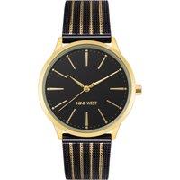 Nine West Women's NW-2566GPBK 36mm Quartz Watch