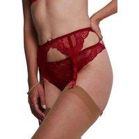 Aubade Women's Danse Des Sens Suspender Belt in Red | Size: 8