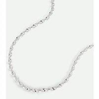 The Fine Collective Women's Sterling Silver Singapore Chain (2.8mm) Necklace 18 inch | Size: 18 inches