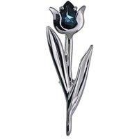 Ojewellery Women's London Topaz Tulip Brooch in Blue