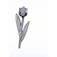 Ojewellery Women's Opal Brooch Tulip Flower in White