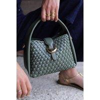 Luella Grey Women's 'Maggie' Weave Crossbody in Khaki