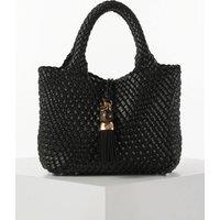 Luella Grey Women's 'Suky' Medium Woven Crossbody in Black