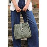 Luella Grey Women's 'Flora' Weave Hobo in Khaki