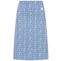 Lazy Jacks Women's Tile Jersey Skirt in Blue | Size: 8