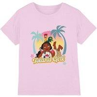 Disney Island Girl T-Shirt Light Pink | Size: 12-13 Years
