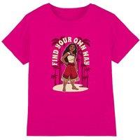 Disney Find Your Own Way T-Shirt Fuchsia | Size: 3-4 Years