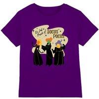Disney Hocus Pocus Just A Bunch Of Sanderson Sisters Kids T-Shirt Purple | Size: 3-4 Years