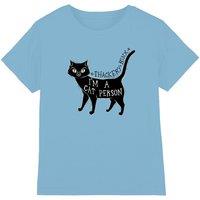 Disney Hocus Pocus Thackery Binx I'm A Cat Person kids t-shirt in Light Blue | Size: 12-13 Years