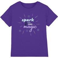 Disney Frozen Spark Your Own Magic Elsa Silhouette kids t-shirt in Purple | Size: 3-4 Years