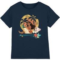 Disney Moana Sitting Sunset kids t-shirt in Navy | Size: 3-4 Years
