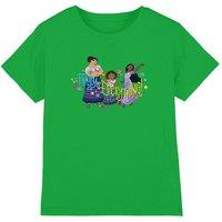Disney Encanto Family Is Everything With Mirabel, Isabela & Luisa kids t-shirt in Dark Green | Size: 5-6 Years