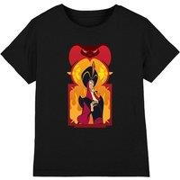 Aladdin The Evil Sorcerer, Jafar Kids T-Shirt Black | Size: 12-13 Years