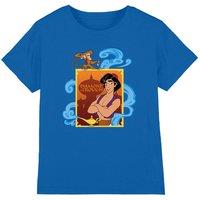 Disney Aladdin Diamond In The Rough, With Abu & The Magic Lamp kids t-shirt in Royal | Size: 7-8 Years