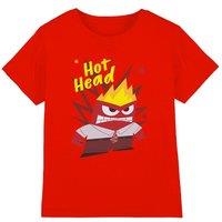 Inside Out 2 Anger Kids T-Shirt Red | Size: 5-6 Years